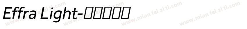 Effra Light字体转换